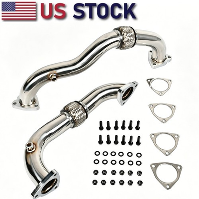 #ad Heavy Duty Stainless Up Pipe Kit For 2008 2010 Ford 6.4L Powerstroke F250 F350 $249.99