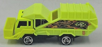 Vintage 1991 Hot Wheels Mattel BIOHAZARD Yellow Garbage Waste Trash Refuse Truck