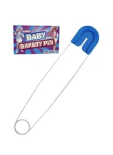Jumbo Safety Pin Costume Accessory Pink or Blue Adult Baby