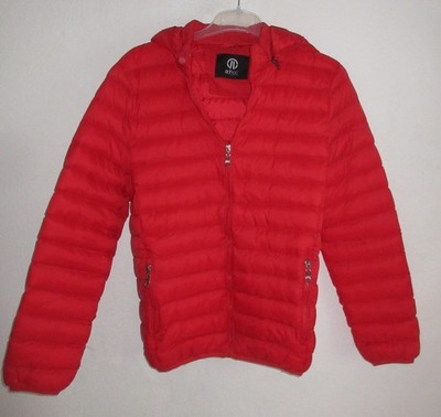 adhoc    Herren   Jacke / leichte Steppjacke mit Kapuze   in rot  Gr. L