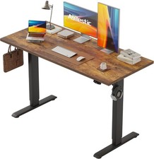 Agilestic Electric Standing Desk 140 x 60 cm Height Adjustable Brown Boxed