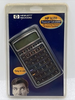 Vintage 2000 Hewlett Packard HP 10BII Financial Calculator 100+ Functions NEW