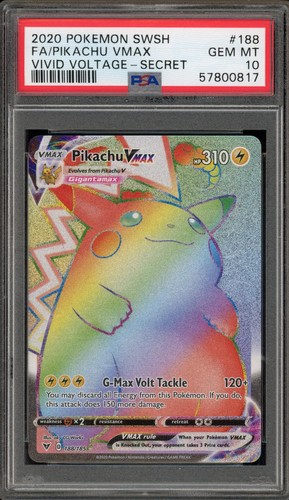 Pikachu VMAX graded PSA 10 for sale on eBay