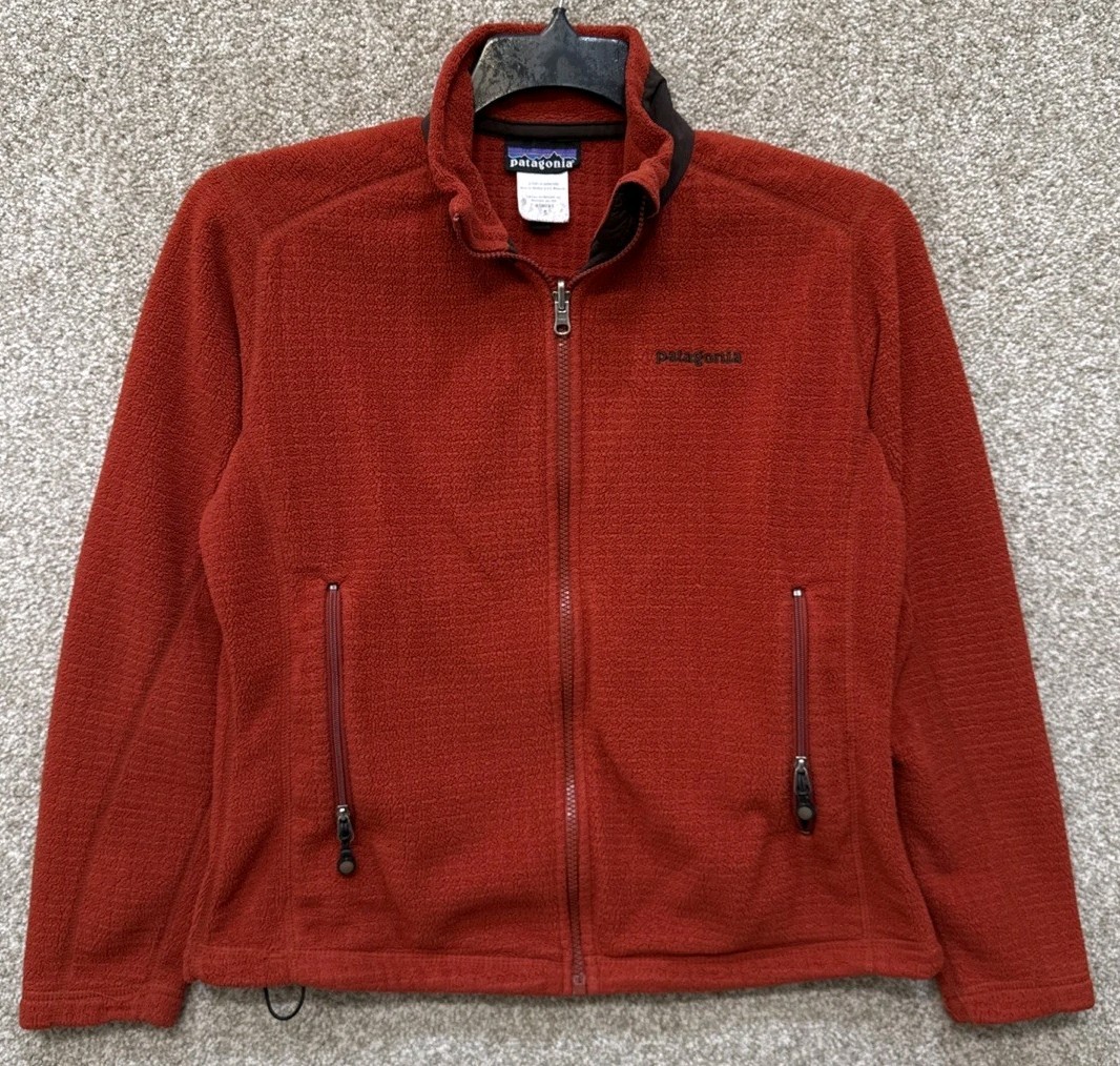 Patagonia Womens Small R3 Radiant Full Zip Regulator Fleece Jacket Red 25312