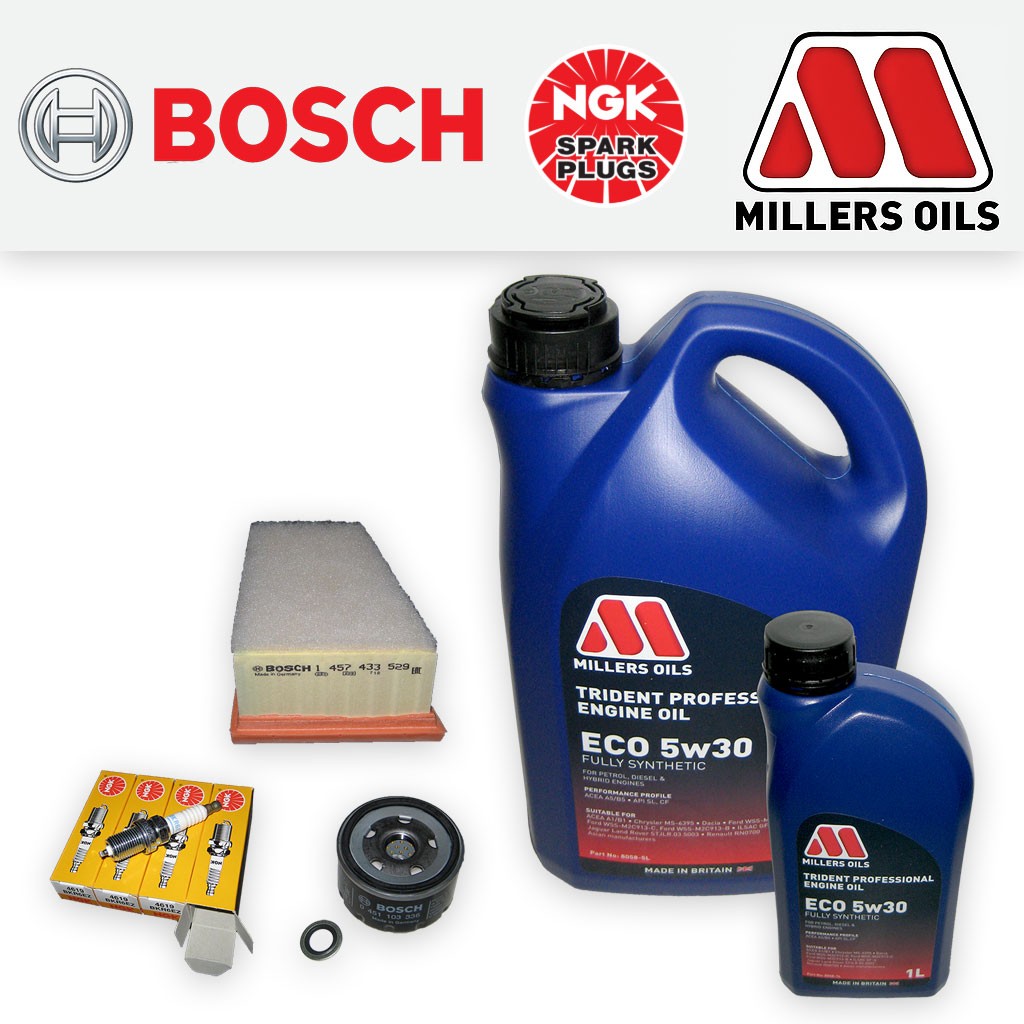 SERVICE KIT for RENAULT LAGUNA II 1.8 16V OIL AIR FILTERS PLUGS +OIL (2001-2007)