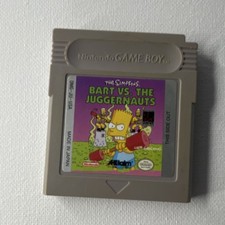 The Simpsons Bart vs the Juggernauts Nintendo Game Boy, 1992 Edition