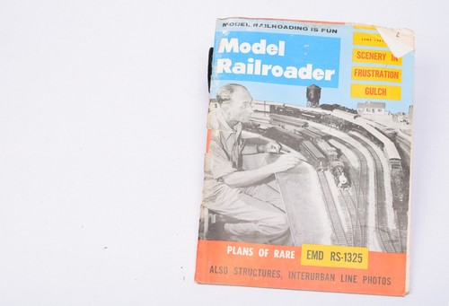 Vintage Model Railroaders 1961 June Magazine Work Bench weathered condition