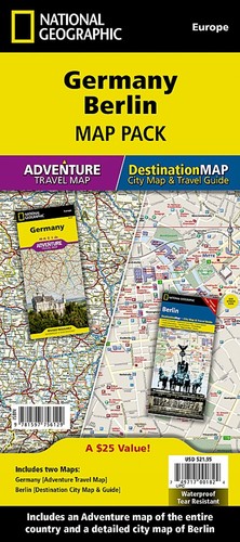 Geomap Pack R National Geographic Maps - Adventure Germany, Berlin, Map Pack Bundle ...