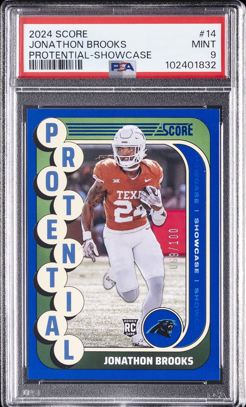 Jonathon Brooks Panini Score Protential #14 Showcase