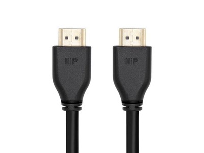 Monoprice 8K Certified Ultra High Speed HDMI 2.1 Cable 10 Feet Black 48Gbps eARC