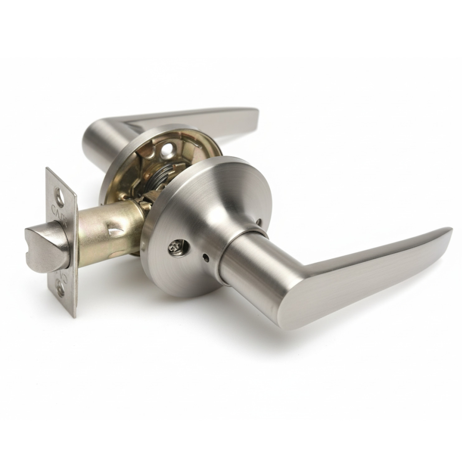 10 Pack Brushed Nickel Door Handles Passage Door Levers, Heavy Duty Closet/Hallw