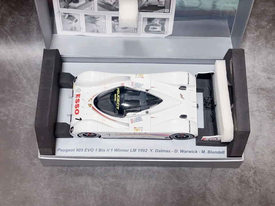 Spark Peugeot 905 1/18 Le Mans 1992 No 1 Winner Scale Model Car Pro Ltd - Image 4 of 4