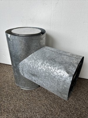 Ameri-Vent 8FBT 8'' Round Type-B Gas Vent Double Wall Chimney Tee w/ Cap (Dents)