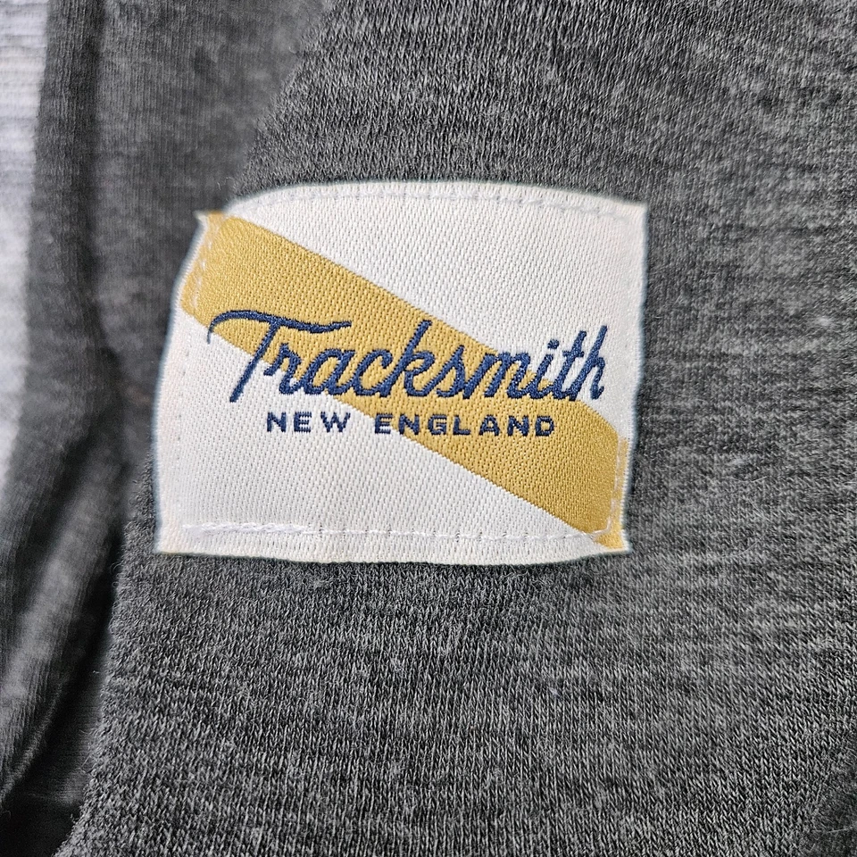 Tracksmith 衬衫男式大号灰色美利奴羊毛长袖跑步远足 Gorpcore — 第 4/4 张图片