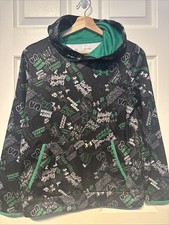Under Armour UA Hoodie Youth Size Large Black Green Gray Pullover