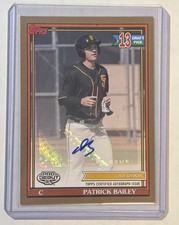 2021 Topps Pro Debut Patrick Bailey Gold Autograph /50 Rookie Card Guardians. rookie card picture