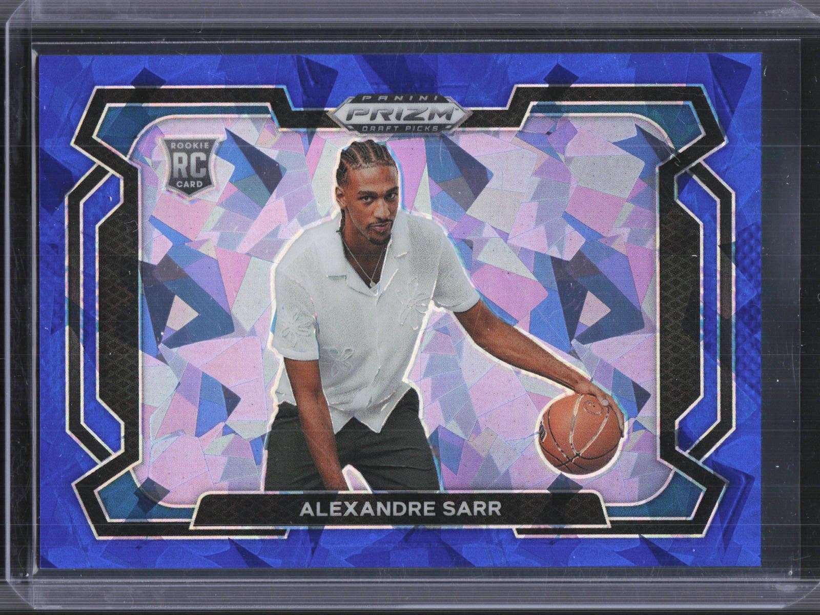 2024 Panini Prizm Draft Picks #52 Alexandre Sarr Prizms Blue Ice #/99