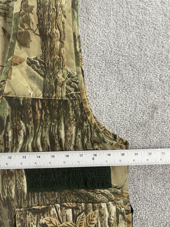 Vintage Ozark Trail Hunting Vest Green Small Camouflage Canvas Realtree Shooting - Image 3 of 4