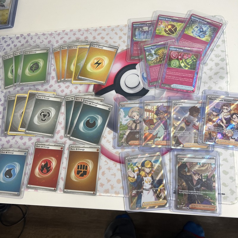 Pokemon TCG Energy Cosmo Holo - FA Trainers - ACESPEC - Stadium Cards Lot - NM M