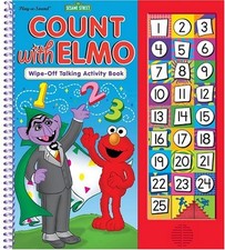 Sesame Street: Count with Elmo Wipe Off Sound Activity Book
