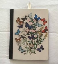 Butterfly Themed Handcrafted Journal Diary Notebook Altered Composition Book.