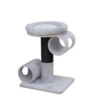 EBI Kratzbaum Budapest - Grau/Schwarz 54 X 45 X 67 Cm PlüSch, Sisal