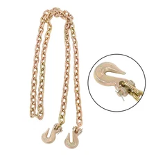 Transportation Binder Chain G70 4700Lbs Tow Chain With Grab Hooks 5/16In×10FT