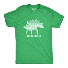 Stegosaurus Graphic T-Shirt Vintage Dinosaur Print Shirt Dino Jurassic