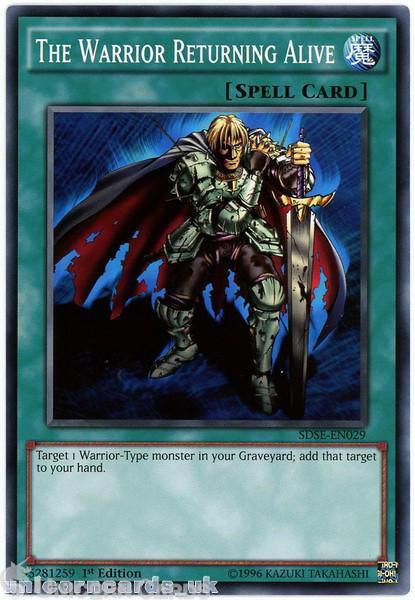 SDSE-EN029 The Warrior Returning Alive 1st edition Mint YuGiOh Card