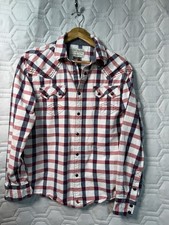 Cody James Men's Red White Blue Cotton Vintage Summer Shirt M