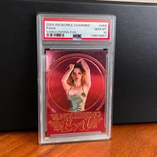 2004 Inkworks Charmed Paige (Rose McGowan) Vanquishing Evil VE6 PSA 10 GEM MINT