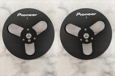 New One Pair Pioneer black 7'' Tape Reel Light Metal Aluminum Take Up Reel
