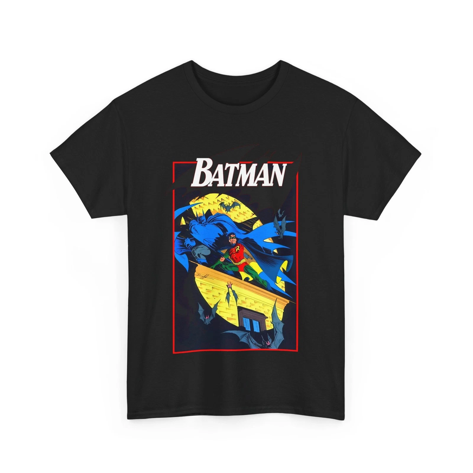 Batman & Robin T-Shirt - Norm Breyfogle Art - DC Comics - Dynamic Duo - Gotham