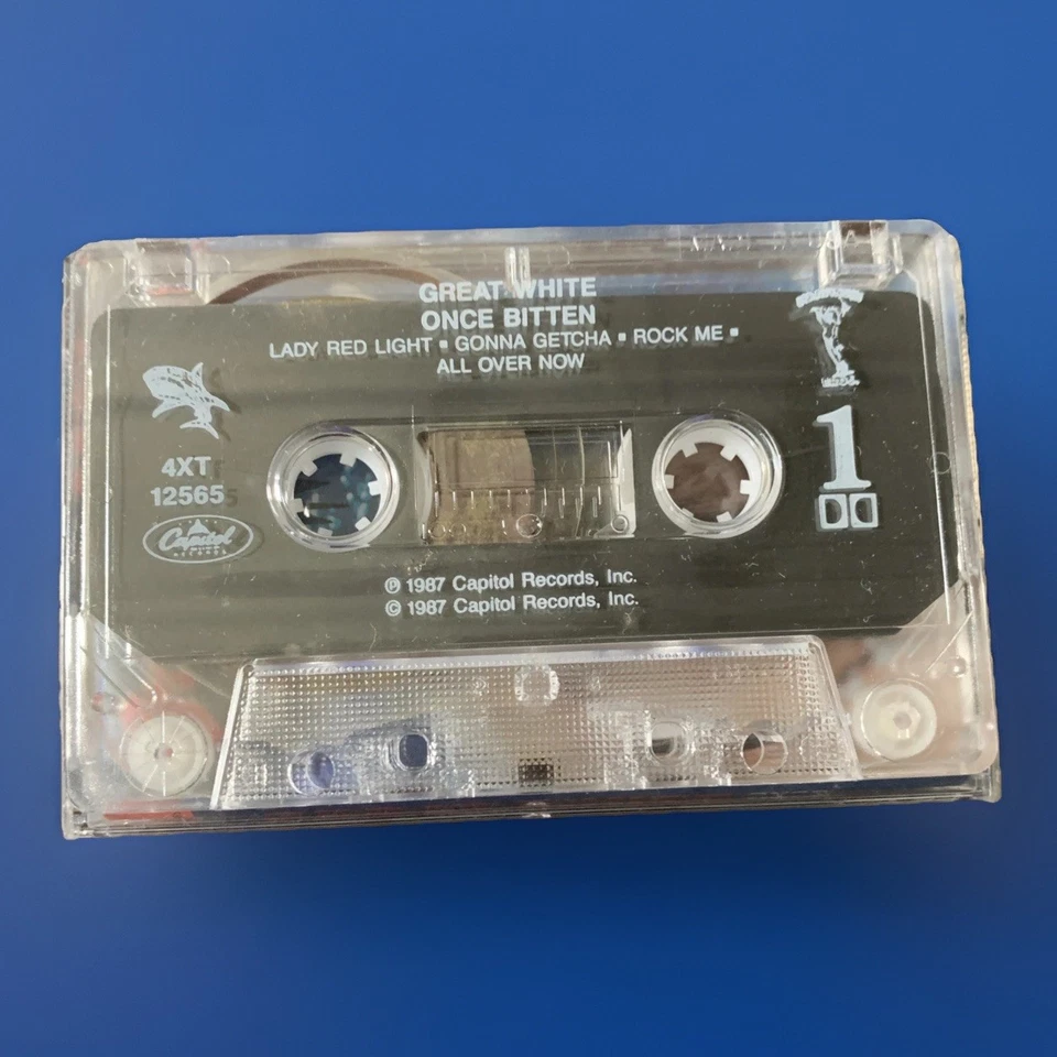 Great White Once Bitten US Cassette Tape Metal Rock ***TESTED*** - Image 3 of 4