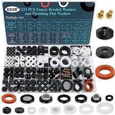 Pcs Plumbing and Faucet Washers Assortment Kit for Assorted Spigot Water 233