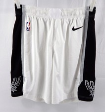 2023-24 San Antonio Spurs Bismack Biyombo #18 Game Used White Shorts XL 40 261