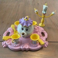 Disney Tea Set Beauty and the Beast 1993 Vintage Chip Lumiere Mrs. Potts