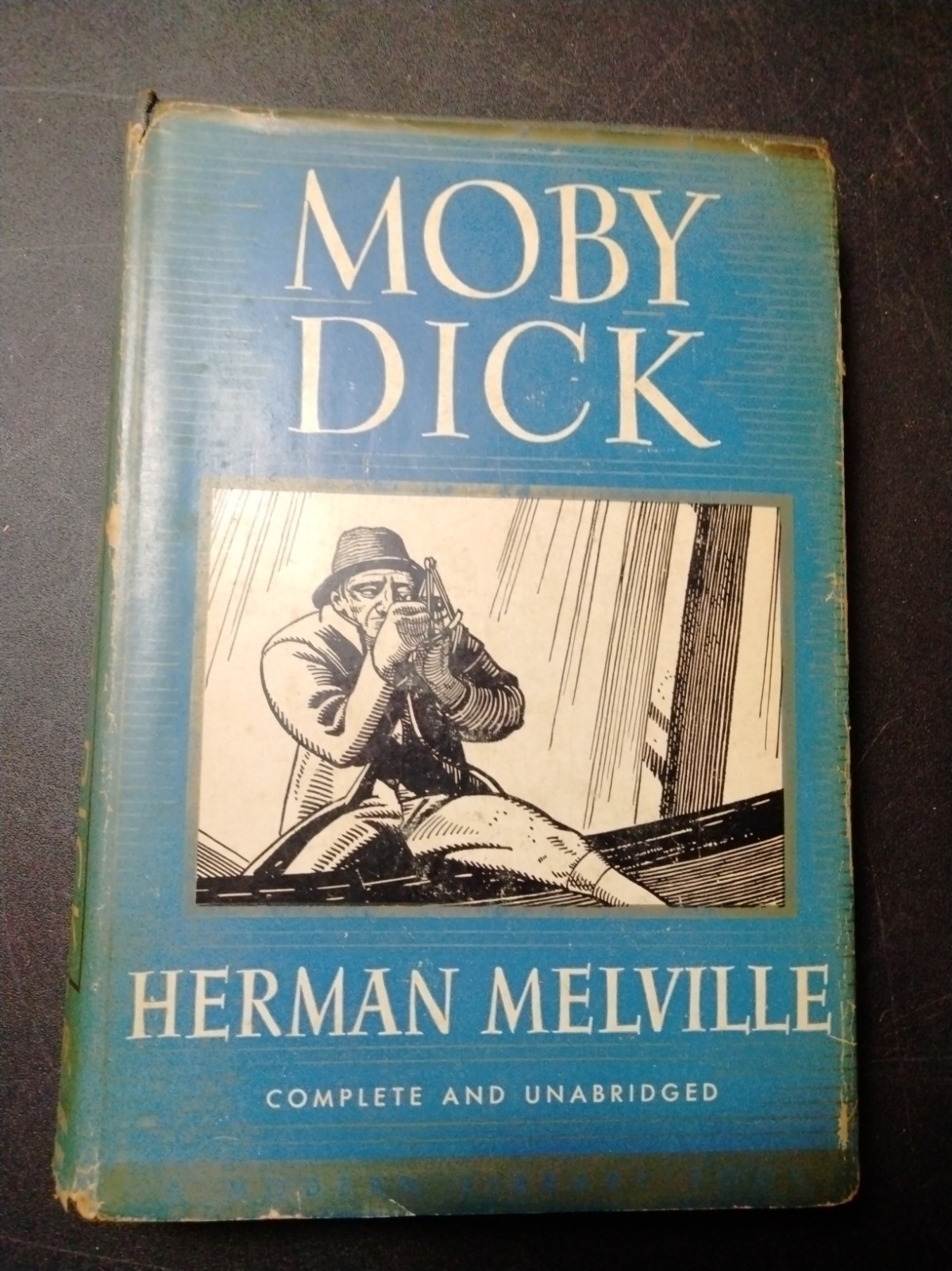Moby-Dick by Herman  Melville. 1950 Hardcover With Dust Jacket