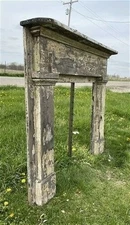 Antique Fireplace Mantel Surround (55x49.25) Architectural Salvage Rustic, A99