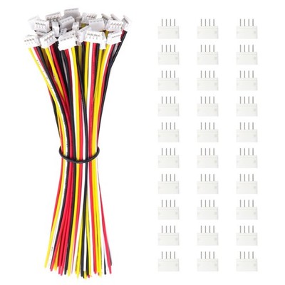 30 Sets JST 1.5 ZH 4 Pin Steckverbinder, Mini Micro JST 1.5 mm 4Poliger Steck...