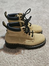Dr. Martens 939 Ben Suede Padded Collar Lace Boots Tan/Beige Size 5