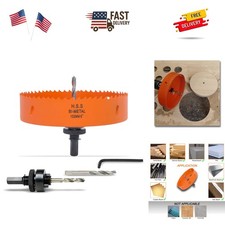 6 Inch Hole Saw with Arbor for Metal Wood and Plastic Cutting, 152mm Bi-Metal...