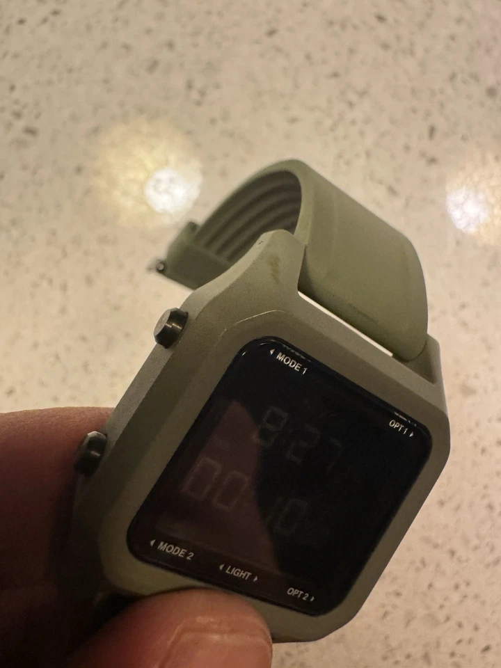 NIXON STAPLE Quartz Men's Watch Black Dial Digital Rubber Band Square From Japan - image 4 of 4