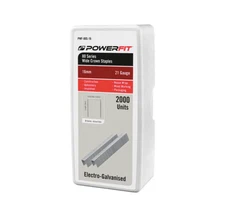 PowerFit 16mm 80 Series Wide Crown Electro-Galvanised Staple – 2000 Pack