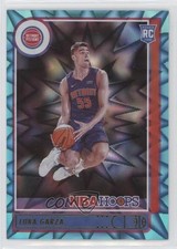 2021-22 Panini NBA Hoops Rookies Teal Explosion Luka Garza #250 Rookie RC 9hx