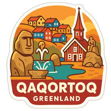 Qaqortoq Greenland Sticker Decal Vinyl Die-Cu...