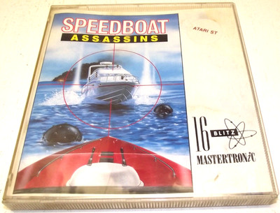 Speedboat Assassins (Atari ST) COMPLETE IN CASE, 16 Blitz Mastertronic