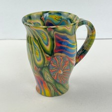Dean McRaine Mug Lightwave Studio Pottery Stein Artisan Handmade Colored ClayArt