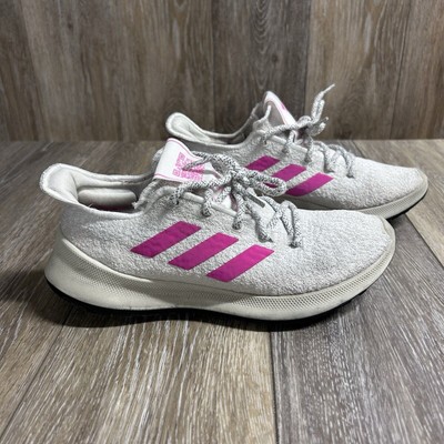 Adidas G27237 Women's US Size 7 Sensebounce + Running Sneaker Shoes White Pink