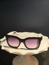 Brighton Ferrara Two Tone Sunglasses Black White Gold Purple Gradient 53-19